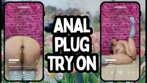 Anal Plug Try on
