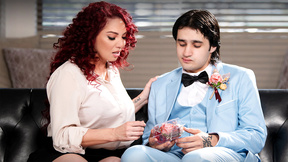 Mature stepmom Kiki Daire takes over stepdaughters prom date