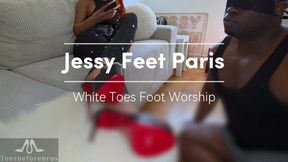 Jessy Feet Paris White Toes Foot Worship