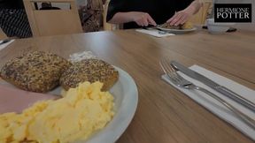 He fucks me in El Arenal, Mallorca. The chambermaid disturbs us, but he continues to fuck me. Vlog