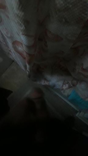 jerking off after work in neighbors house almost gets caught huge cumshot solo masturbating