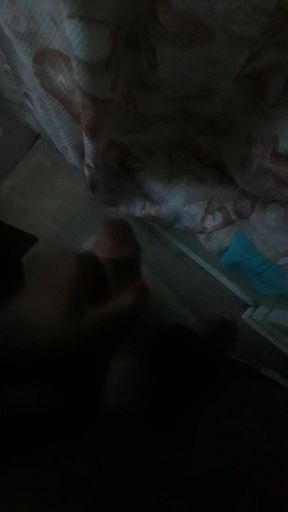 jerking off after work in neighbors house almost gets caught huge cumshot solo masturbating