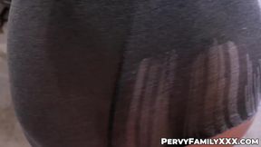 Stepniece Arietta Adams gets covered in cum for Christmas