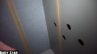 Gf blows strangers dicks at the gloryhole cheating cuckold