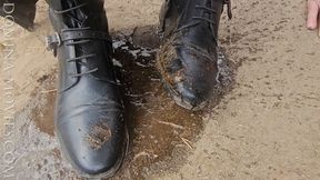 Muddy and Dirty Boots in the Forest - 01