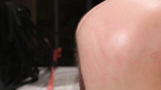 Bondage Submissive Teen Rope Play with Older Man - Flogged & Spanked by Dad