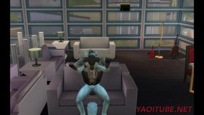 furry yiff yaoi - 2 dogs fuck in a pub and cum inside - japanese asian manga anime game porn gay