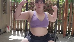 Outside Upper Body Flexing and Teasing Pt 1