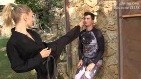Karate Black Belt Bitch: Lethal Blonde in Kickass Vengance - Entering the Hide-Out