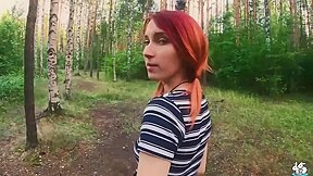 Elin Flame In Redhead Deepthorats Boyfriends Cock While Walking In The Forrest