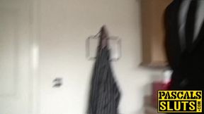 Dark haired milf gets the hardest fuck session of a lifetime