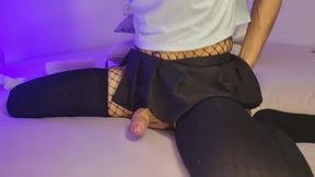 Cute boy stuffed with toys and a fist deep in his tight anal