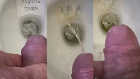 guardate un maschio che fa un bella pisciata con un grosso cazzo sporco e odoroso