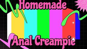 Homemade anal: Horny MILF gets her ass pounded and creampied