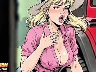 Jungle Gas Station: A Ebony Pump for a White Wife. Toon BBC Wife Cuckold