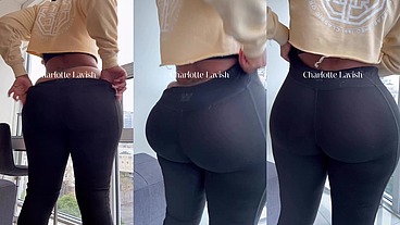 Hey! Can you help me pull up these leggings?
