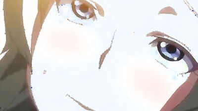 This anime chick with massive tits can handle a rough threesome with a creampie finish