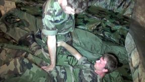 Fucked by sexy military in discreet basement