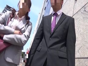 A senior woman who is interviewed by a new member of society's awareness survey