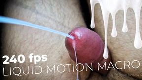 Huge Handsfree Cumshot - Big Dick Precum & Postcum Slow Motion Macro Close Up Big Load Leg Squeeze