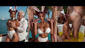 ruby dream - dubai yacht porta potty party [ai generated]