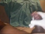 The FATTEST BIG BLACK DICK STROKING!