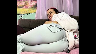 Farting and Burping after Eating Pizza and Soda Stuffing Bloated Belly