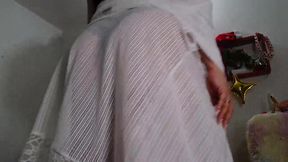 Anal and pussy masturbation with dildo up to big squirt in front of the webcam