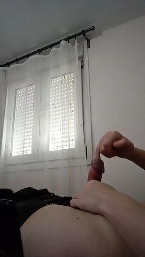 Stepmom orders me to masturbate otherwise she will fuck me with a strapon  #14