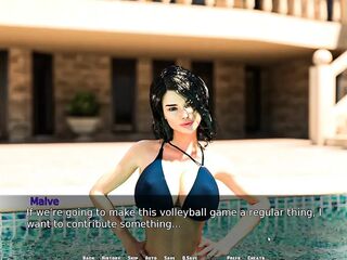 Ally Stepmom Large Butt Turns Matias Jock Hard Whilst Volleyball Training