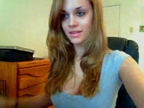 Fantastic blonde teen wit the best perky tits on the webcam