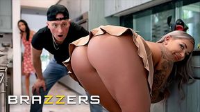 BRAZZERS - Slutty Chef Hayley Davies Fucks Her Best Friend's Husband & Ruins Their Anniversary Dinner