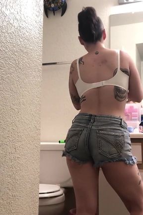 Big StepSister Caught Smoking