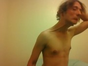 Topless Transgirl Super Extending Her Neck