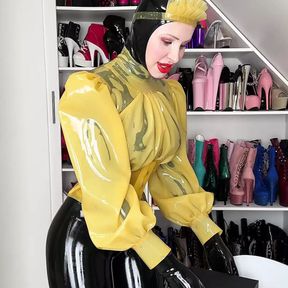 Unboxing my new latex catsuit by Latexskin pl