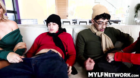 Mona Azar & Bunny Madison leave their worries & do swapping