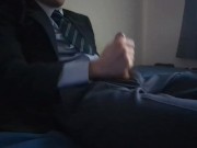Young Hung Nerd Wanks Wearing School Uniform