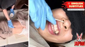 [EN] Dirty Bellybutton Humiliation Part 1: Akari Aizawa’s blue-gloved fingers prod Wakana Mashiro’s navel for filth before trying to suction out her shame.