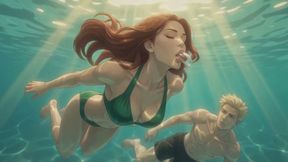 Underwater Fetish Stories #15B: Breathless Tease Beneath the Surface (Animated)