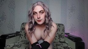 Beautiful Femboy Laughing Playfully While Dancing Seductively