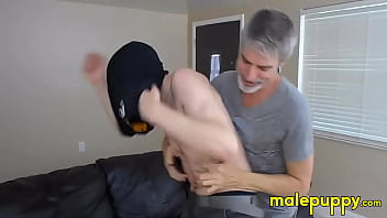 Richard got rubbed and tickles burglar Aiden Valentine on the ribs and his bare feet
