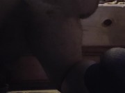 Hairy boy anal fucks dildo dp buttplugs fingers
