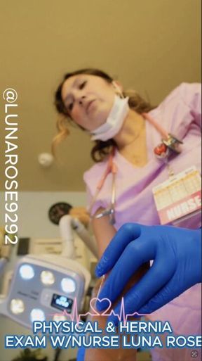 PHYSICAL AND HERNIA EXAM WITH NURSE LUNA ROSE 🩷🩺😷🧤
