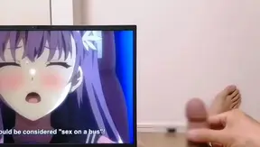 Moaning Hard While JERKING OFF to Busty Hentai Babes — Horny Anime Fan Live