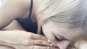 The beauty really missed my big dick, gently took it in her mouth and sucked it well