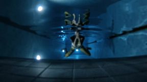 Underwater Swim at Night