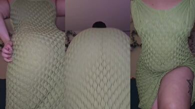 Tight Dress Teasing Big Latina Ass Up Close