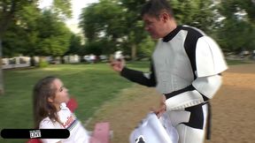 small cock star wars maniac cums twice & makes petite pawg zoe doll orgasm into outer space – porno dan 4k