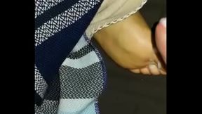 sleepy wife feet cumshot, regada en pies de mi esposa
