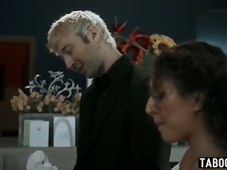 Latina MILF Liv Revamped gets fucked in the ass during her boss funeral